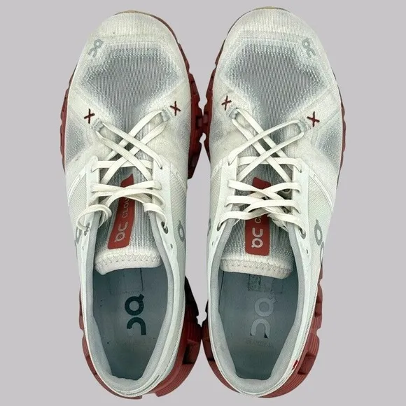 ON Running Cloud X 3 Men's Size 10 Ice Auburn Comfortable Athletic Running Shoes