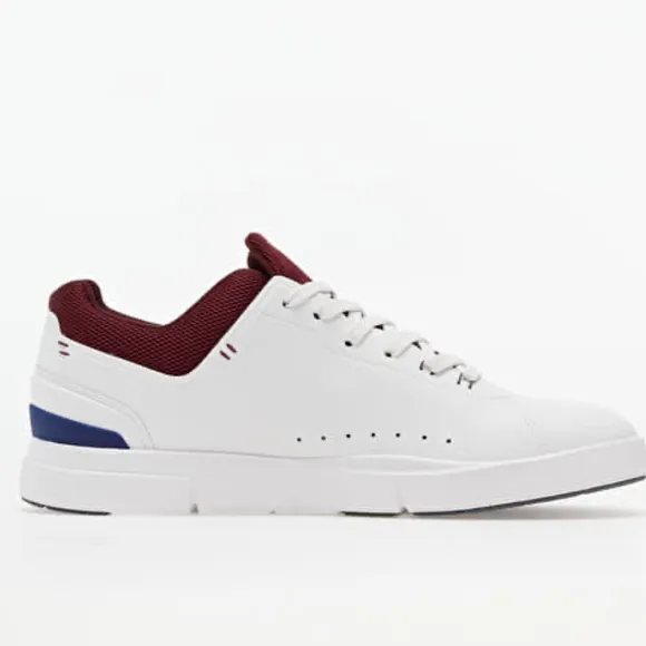 On Running Men's The Roger Advantage  White/ Mulberry Shoes size 8.5  new