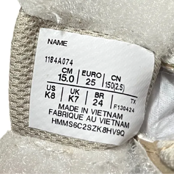 Onitsuka Tiger Mexico 66 Sneakers Toddler Size 8 Kids Beige Green Retro Shoes