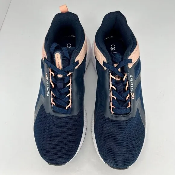 OP Training Womens OPM-Elena-M1 Navy Coral Fleex Boom Size 10 Trainers Shoes