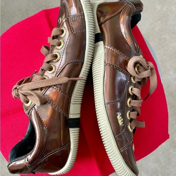 OSKLEN‎ Women's Brown Leather Sneakers w/Eyelets-Size 6.5