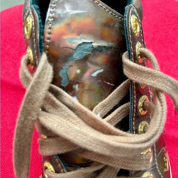 OSKLEN‎ Women's Brown Leather Sneakers w/Eyelets-Size 6.5