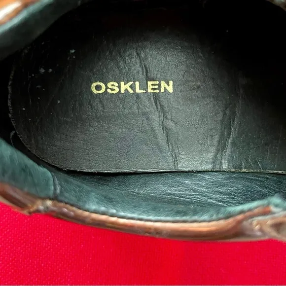 OSKLEN‎ Women's Brown Leather Sneakers w/Eyelets-Size 6.5