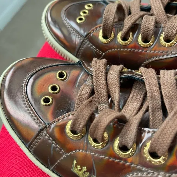 OSKLEN‎ Women's Brown Leather Sneakers w/Eyelets-Size 6.5