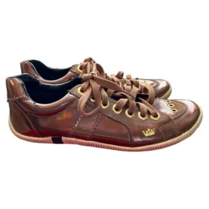 OSKLEN‎ Women's Brown Leather Sneakers w/Eyelets-Size 6.5