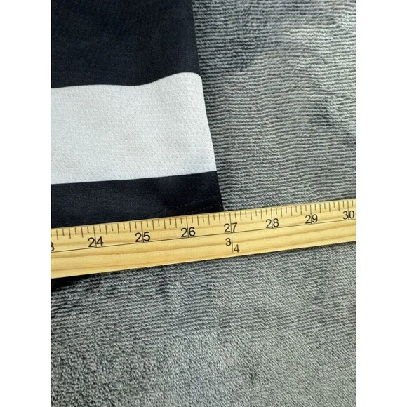 Otter Spit Mens Hockey Jersey Size XL Black White County Jail Inmate Madness