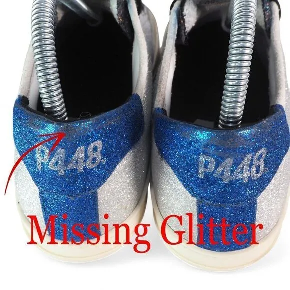 P448 Johnny Glitter Skate Low Sneakers Multicolor Men's 8-8.5 Women's 10.5