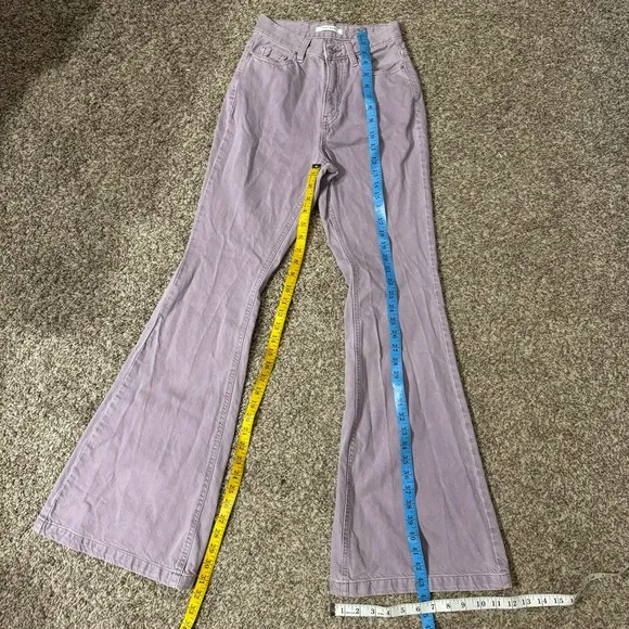 PacSun High Rise Flare Jeans in Lilac Purple Size 24