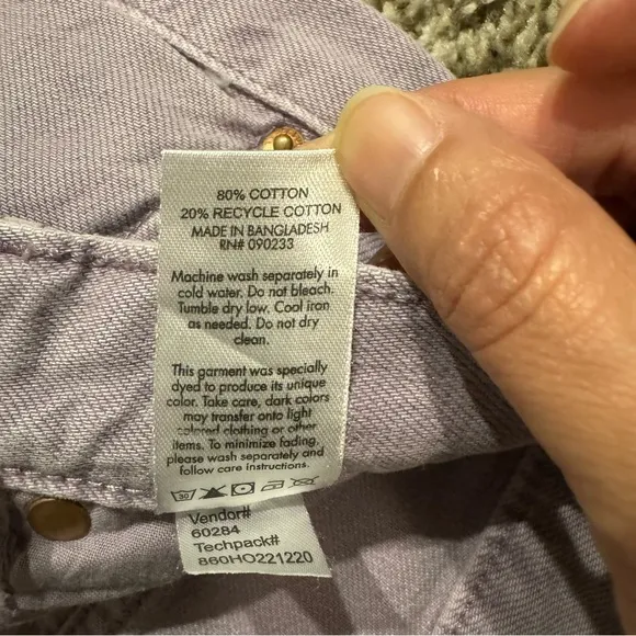 PacSun High Rise Flare Jeans in Lilac Purple Size 24