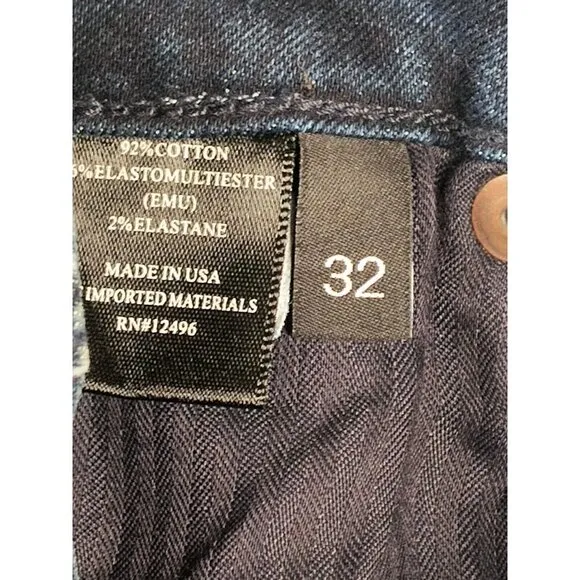Parker Smith Womens Classic Skinny Ankle Crop Solid Blue Denim Jeans Size 32