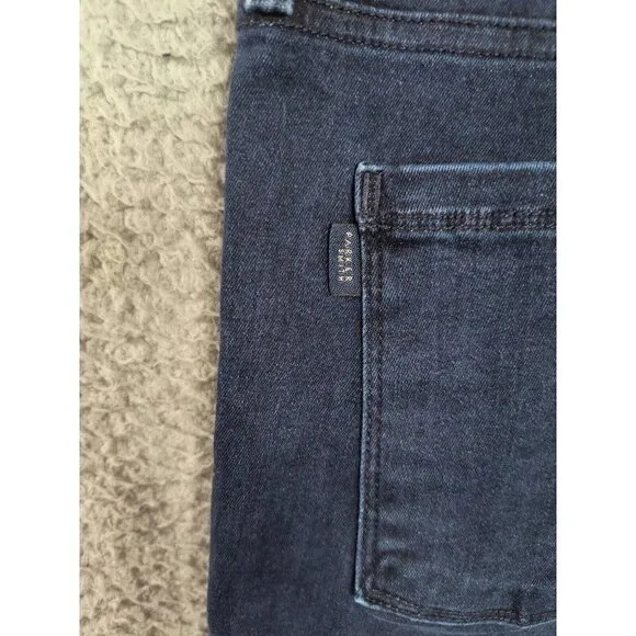 Parker Smith Womens Classic Skinny Ankle Crop Solid Blue Denim Jeans Size 32