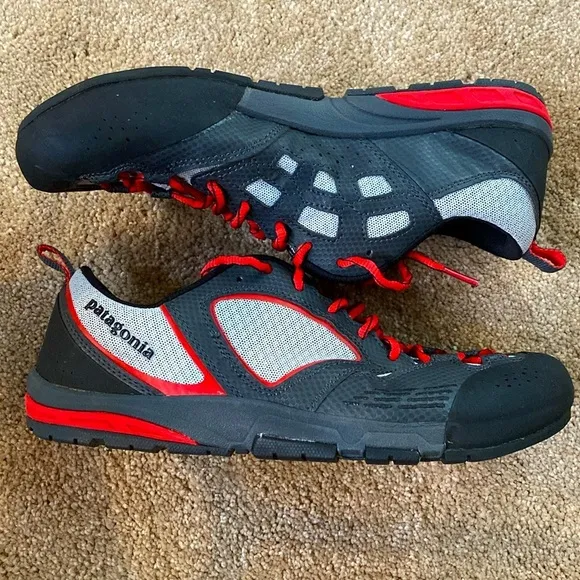 Patagonia Performance Rover Lightweight Approach Hybrid Shoe Feather Grey Red 11
