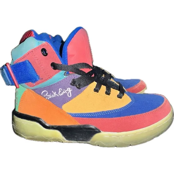 Patrick Ewing Athletics 33 Hi Remix Size 9.5 Mens Multi-Color Basketball Shoes