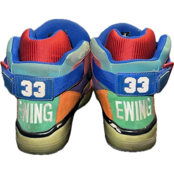 Patrick Ewing Athletics 33 Hi Remix Size 9.5 Mens Multi-Color Basketball Shoes