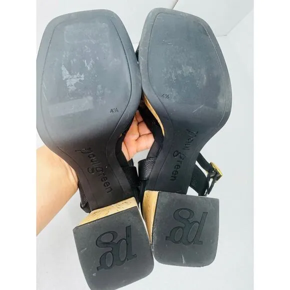 Paul Green Classic Tina Black retro sandal   size UK 4.5 / US 7