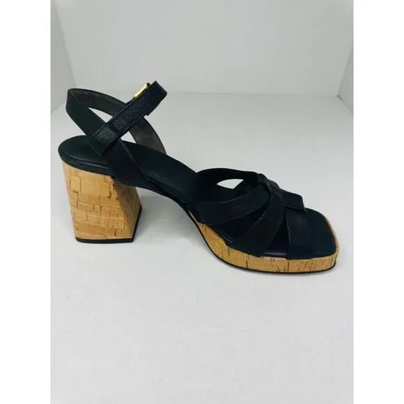 Paul Green Classic Tina Black retro sandal   size UK 4.5 / US 7