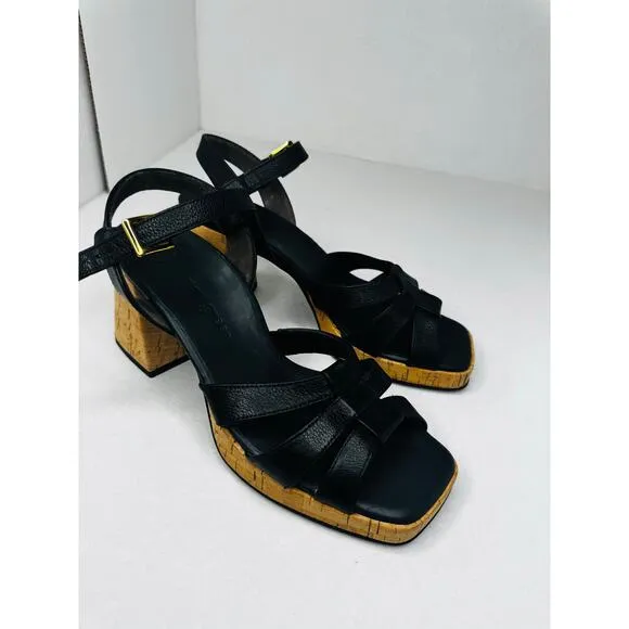 Paul Green Classic Tina Black retro sandal   size UK 4.5 / US 7
