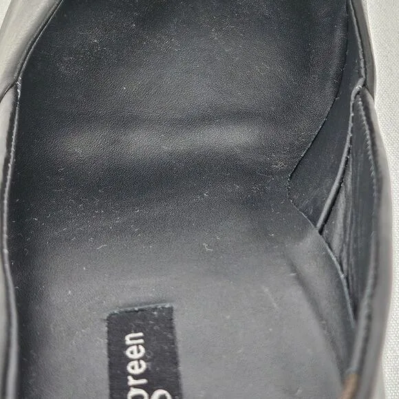 PAUL GREEN Rendi Women's Black Leather Pump Shoes - Size 6.5 Like New