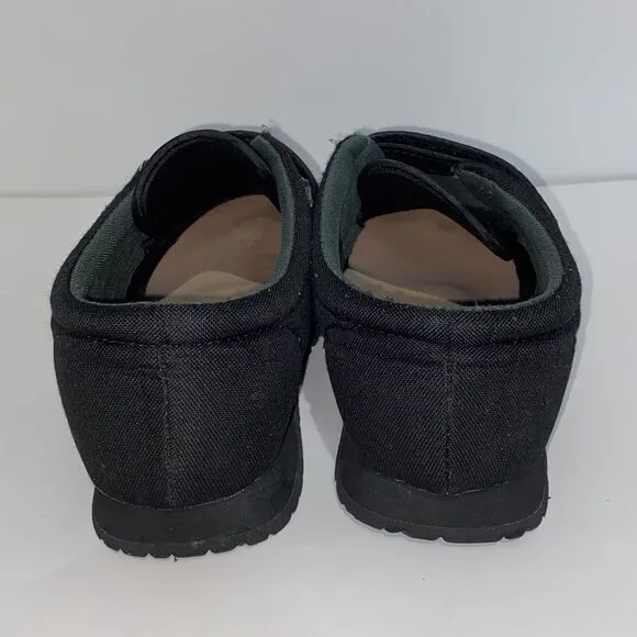 Pedors Unisex Black Classic Stretch Shoes For Swollen Feet Size 10/12