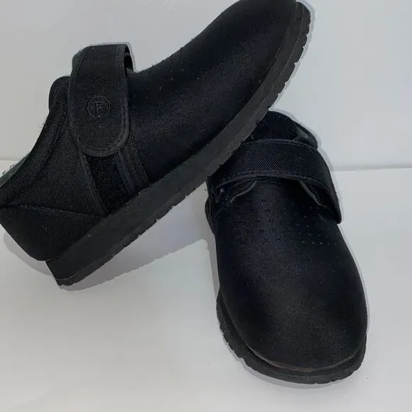 Pedors Unisex Black Classic Stretch Shoes For Swollen Feet Size 10/12