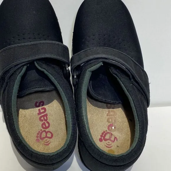 Pedors Unisex Black Classic Stretch Shoes For Swollen Feet Size 10/12