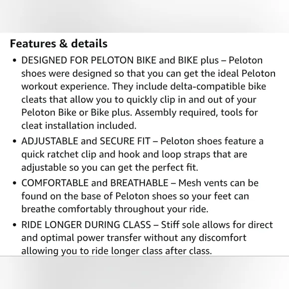 Peloton Bike &amp; Bike Cycling Shoes Red Black White Unisex Size 38 Like New Size 8