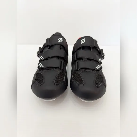 Peloton Black and Red Cycling Shoes w Clips - 42