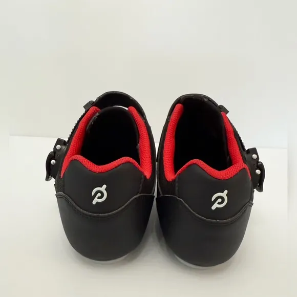 Peloton Black and Red Cycling Shoes w Clips - 42