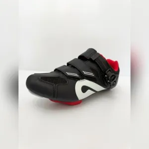 Peloton Black and Red Cycling Shoes w Clips - 42