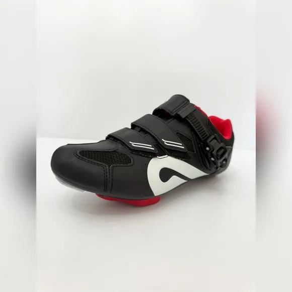Peloton Black and Red Cycling Shoes w Clips - 42