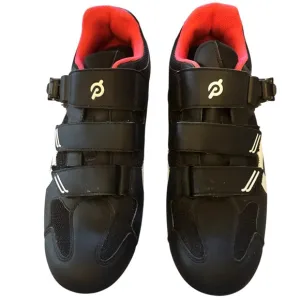 Peloton Black Cycling Shoes with Red Interior Size 44 or US 10 Men’s