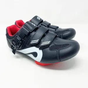 Peloton Black/Red Clip in Cycling Shoes Size EU 37 Adjustable Hook &amp; Loop Straps