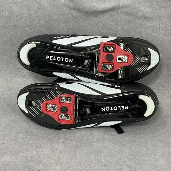 PELOTON Cycling Bike Shoes Size 47 Mens 13 Black Red