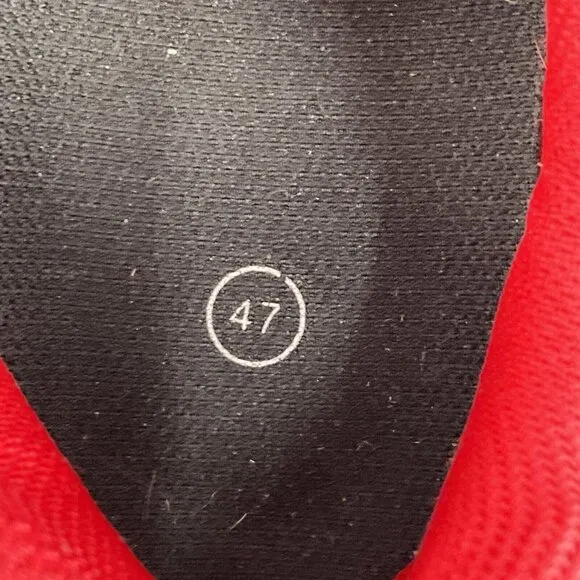 PELOTON Cycling Bike Shoes Size 47 Mens 13 Black Red