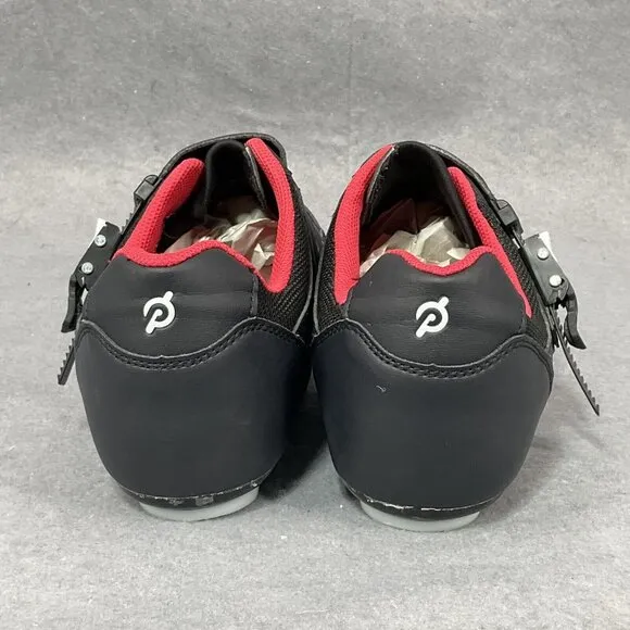 PELOTON Cycling Bike Shoes Size 47 Mens 13 Black Red