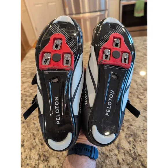 Peloton cycling bike shoes with look delta cleats EU 44 US men's 10.5