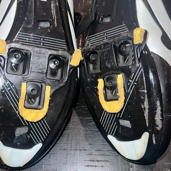 Peloton Cycling men’s Biking Black Leather Shoes Size 44/ U.S. 10