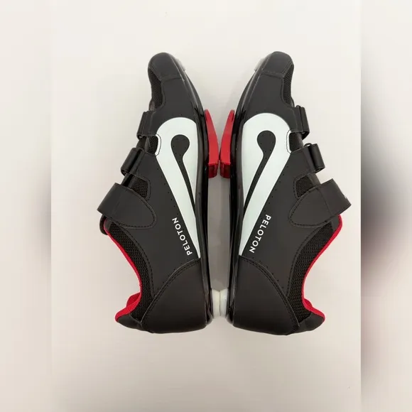 Peloton Cycling Shoes - Black, Red and and White - Size 45