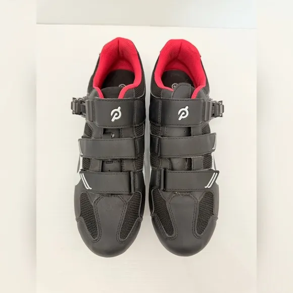 Peloton Cycling Shoes - Black, Red and and White - Size 45