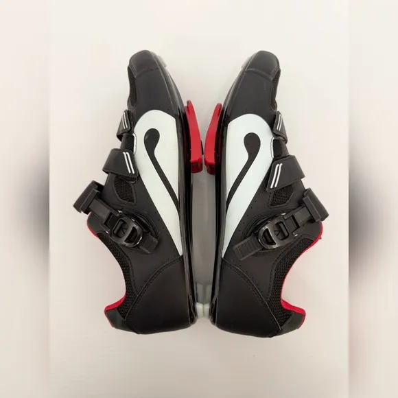 Peloton Cycling Shoes - Black, Red and and White - Size 45