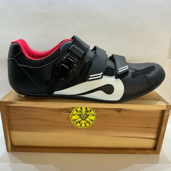 Peloton Cycling Shoes Size EU 46 Black/Red Bike Mens Size 13 US