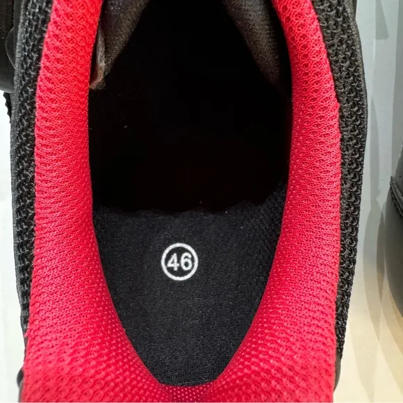Peloton Cycling Shoes Size EU 46 Black/Red Bike Mens Size 13 US