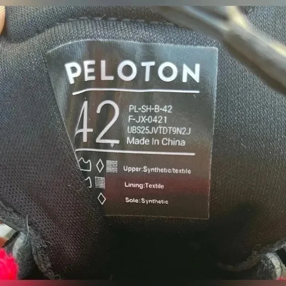 Peloton Cycling Shoes Size US Men's Size 9 Euro 42 PL-SH-B-42-