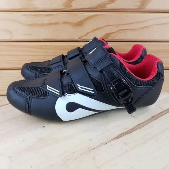 Peloton G-19 Men's Cycling Biking Shoes Without Cleats 41 EUR Black White Red