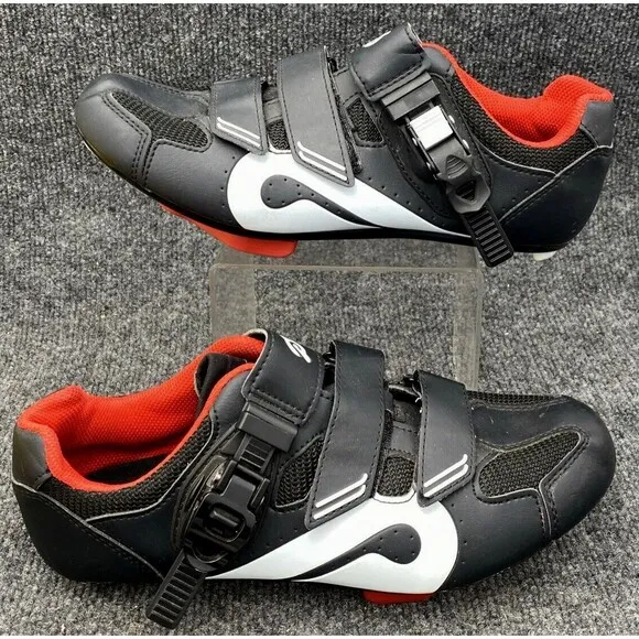 Peloton Mens Road Cycling Shoes EUR Size 40 USA 3-Bolt Delta Cleats Black Bike