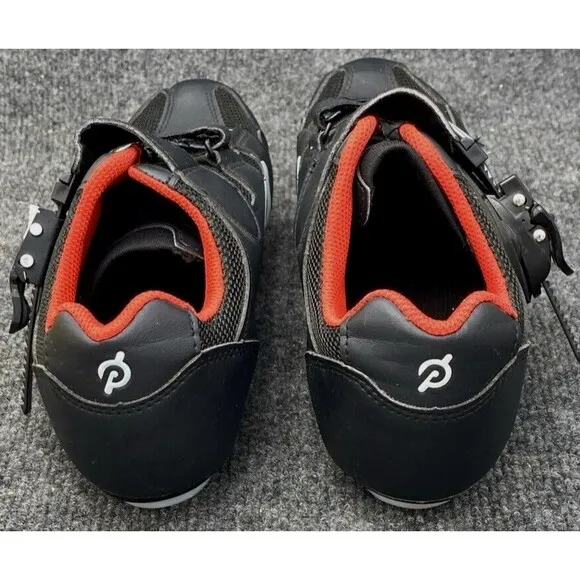 Peloton Mens Road Cycling Shoes EUR Size 40 USA 3-Bolt Delta Cleats Black Bike