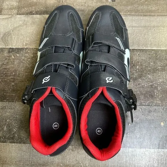Peloton Men’s Size 45 Indoor Road Cycling Bike Shoes with Cleats Black