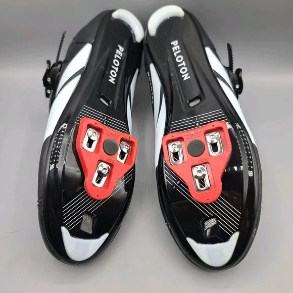 Peloton Men's Size EU 47 US 13 Black Cycling Shoes Black Red