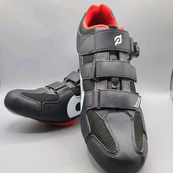 Peloton Men's Size EU 47 US 13 Black Cycling Shoes Black Red
