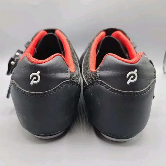 Peloton Men's Size EU 47 US 13 Black Cycling Shoes Black Red